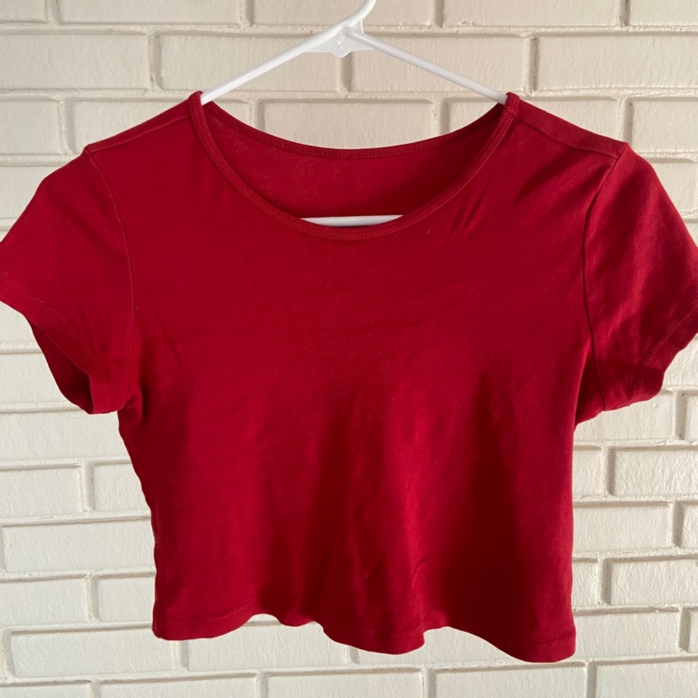 J. Galt Red Crop Top